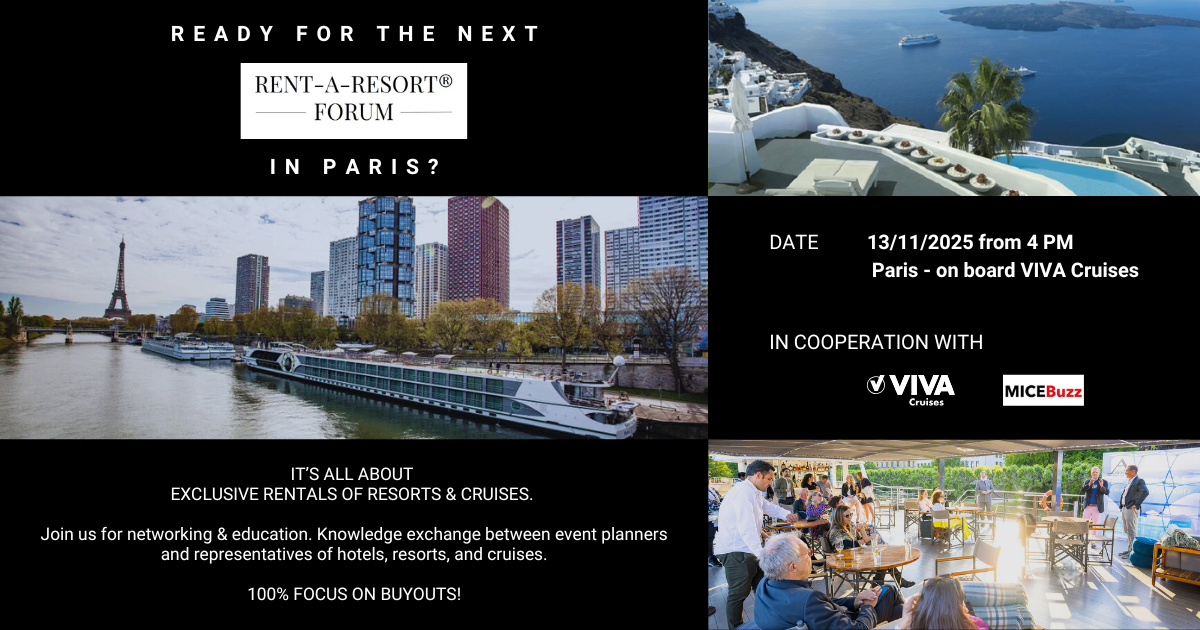 The RENT-A-RESORT® FORUM is back to Paris - It's all about BUYOUTS ...